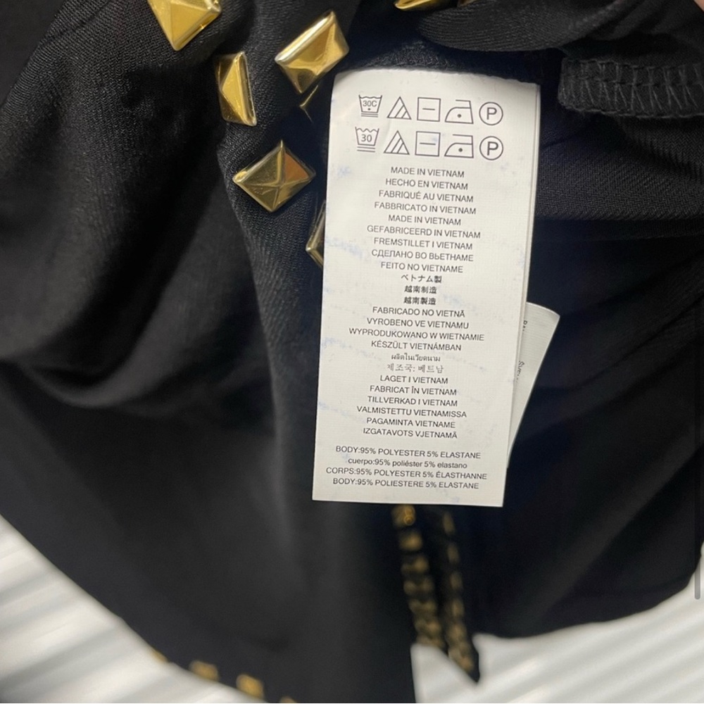 BRAND NEW Michael Kors Black with gold studs dress NWT - Picture 4 of 4